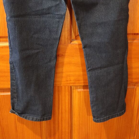 Michael Kors Y2K Vintage Capri Jeans 8 Dark Medium Wash Stretch Denim - Picture 8 of 13